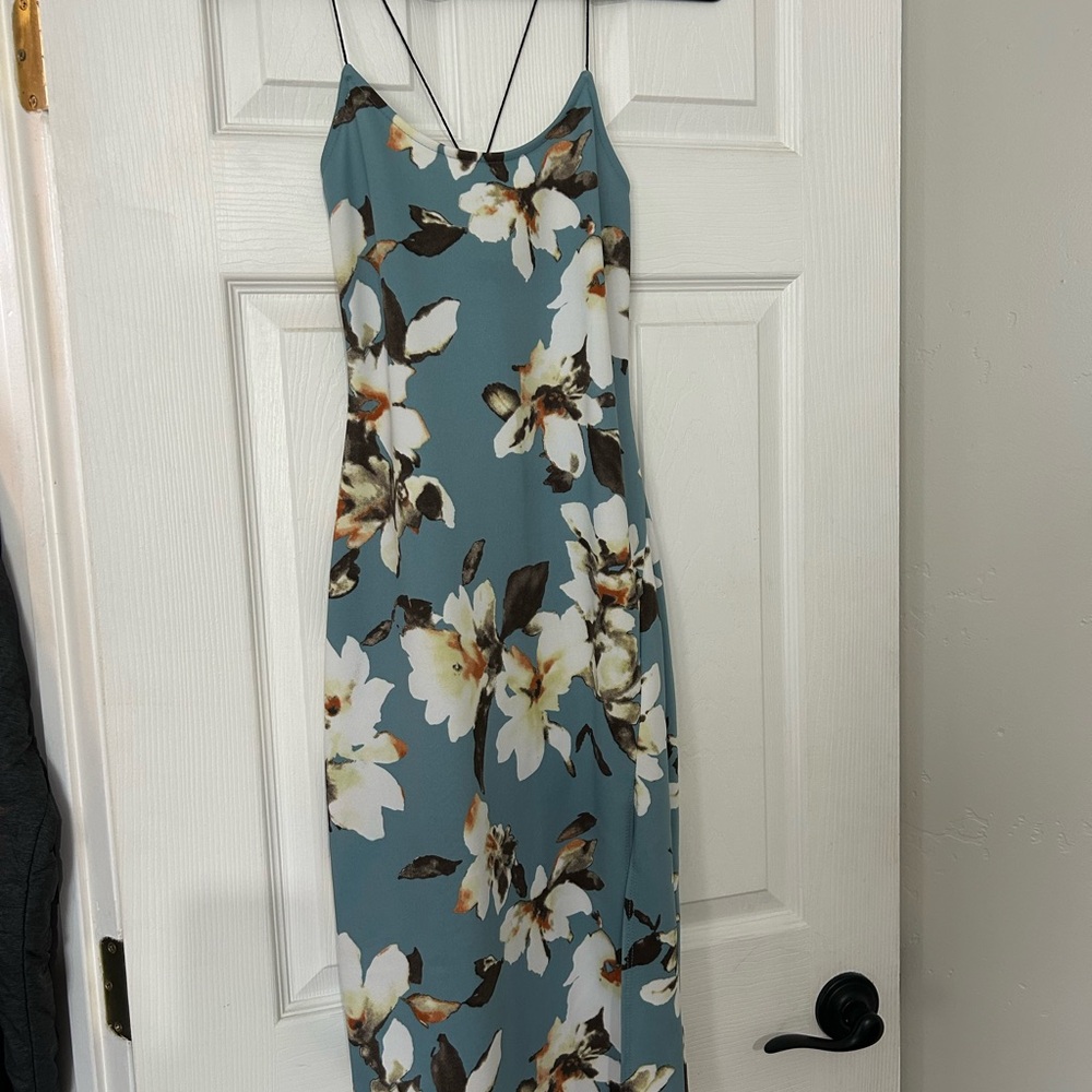Floral Spaghetti Strap Dress